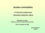 Aceites comestibles