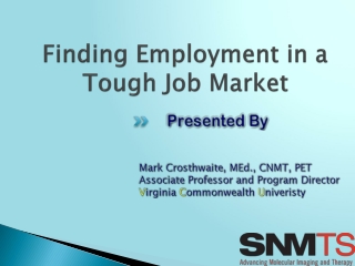 Finding Employment in a Tough Job Market