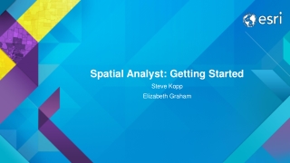 Spatial Analyst: Getting Started