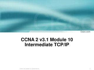 CCNA 2 v3.1 Module 10 Intermediate TCP /IP