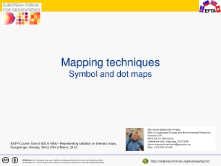 M apping technique s Symbol and dot maps