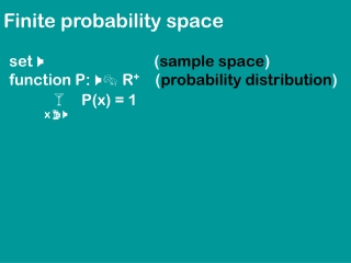 Finite probability space