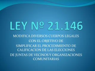 LEY Nº 21.146