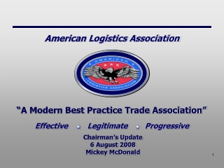 “A Modern Best Practice Trade Association”