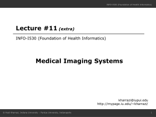 INFO-I530 (Foundation of Health Informatics)