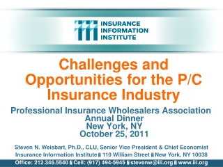 Challenges and Opportunities for the P/C Insurance Industry