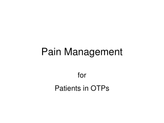 Pain Management