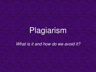 Plagiarism