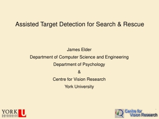 Assisted Target Detection for Search & Rescue