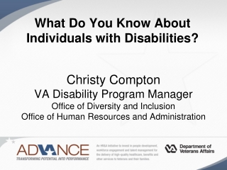 What Do You Know About Individuals with Disabilities?