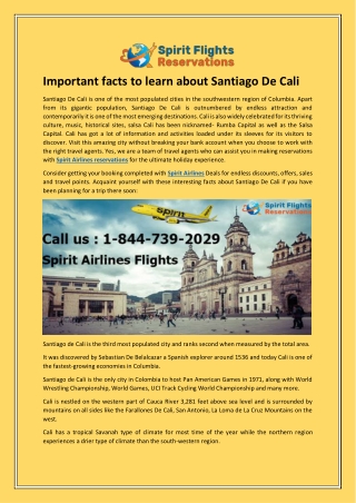 Important facts to learn about Santiago De Cali