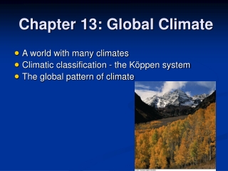 Chapter 13: Global Climate