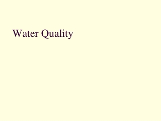 Water Quality