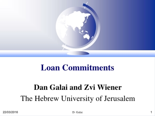 Loan Commitments