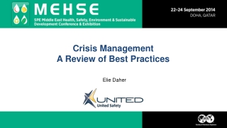 Crisis Management  A Review of Best Practices