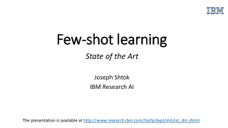 Few-shot learning