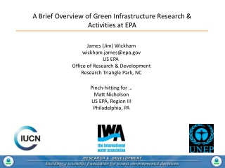 James (Jim) Wickham wickham.james@epa US EPA  Office of Research &amp; Development