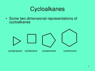 Cycloalkanes