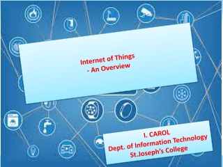 I. CAROL Dept. of Information Technology St.Joseph’s  College