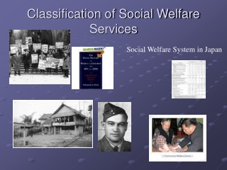 Classification of Social Welfare Services