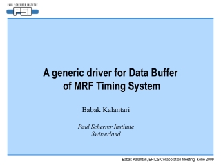 A generic driver for Data Buffer    of MRF Timing System