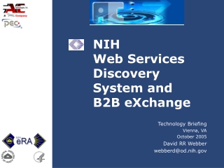 NIH  Web Services Discovery System and B2B eXchange