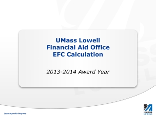 UMass Lowell Financial Aid Office EFC Calculation