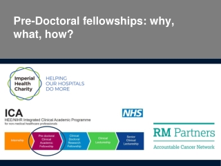 Pre-Doctoral fellowships :  why, what ,  how?