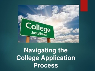 Navigating the College Application Process