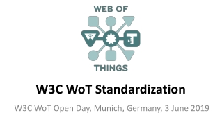 W3C WoT Standardization