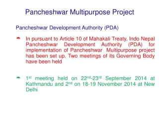 Pancheshwar Multipurpose Project