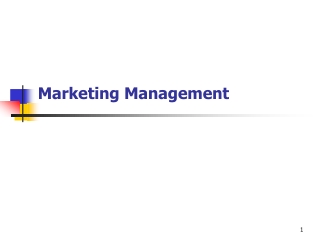 Marketing Management