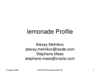 lemonade Profile