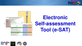 Electronic Self-assessment Tool (e-SAT)