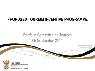 PROPOSED TOURISM INCENTIVE PROGRAMME