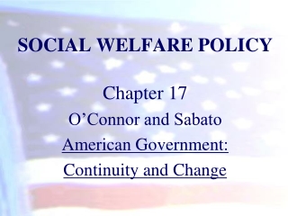 SOCIAL WELFARE POLICY