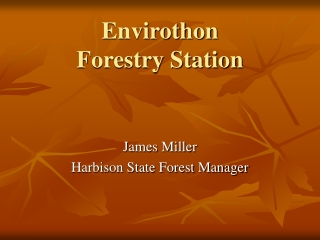 Envirothon  Forestry Station