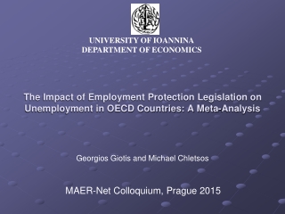 The Impact of Employment Protection Legislation on Unemployment in OECD Countries: A Meta-Analysis