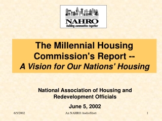 National Association of Housing and Redevelopment Officials June 5, 2002