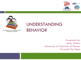 Understanding Behavior