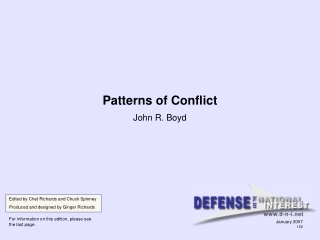 Patterns of Conflict