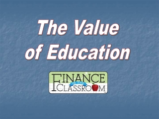 The Value of Education