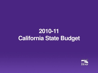 2010-11  California State Budget