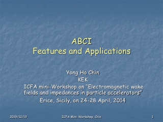ABCI Features and Applications