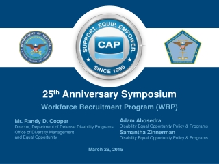 25 th  Anniversary Symposium