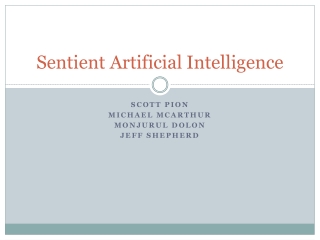 Sentient Artificial Intelligence