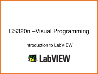 CS320n –Visual Programming