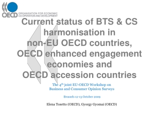 The 4 th  joint EU-OECD Workshop on Business and Consumer Opinion Surveys