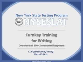 L.I. Regional Turnkey Training March 15, 2019