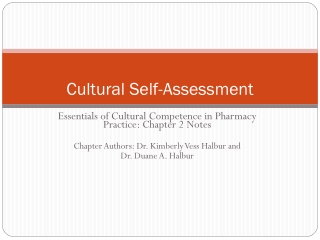 Cultural Self-Assessment